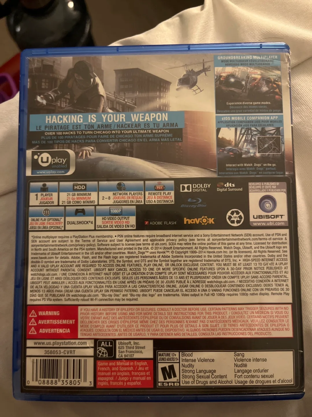 Watch Dogs PS4 Game - PS4 Exclusive Edition image indicator(2)