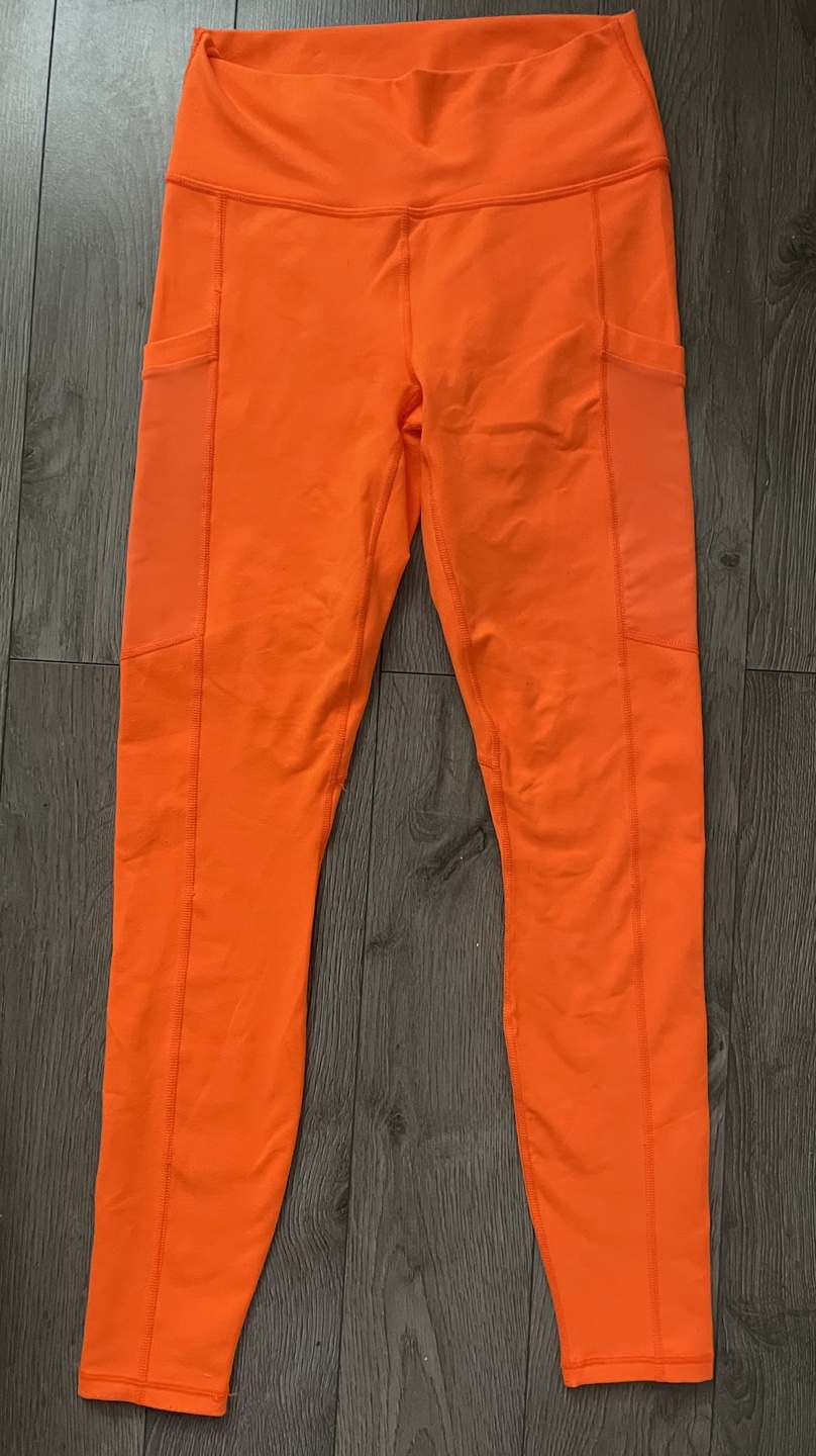 Fabletics PowerHold Leggings - Bright Orange