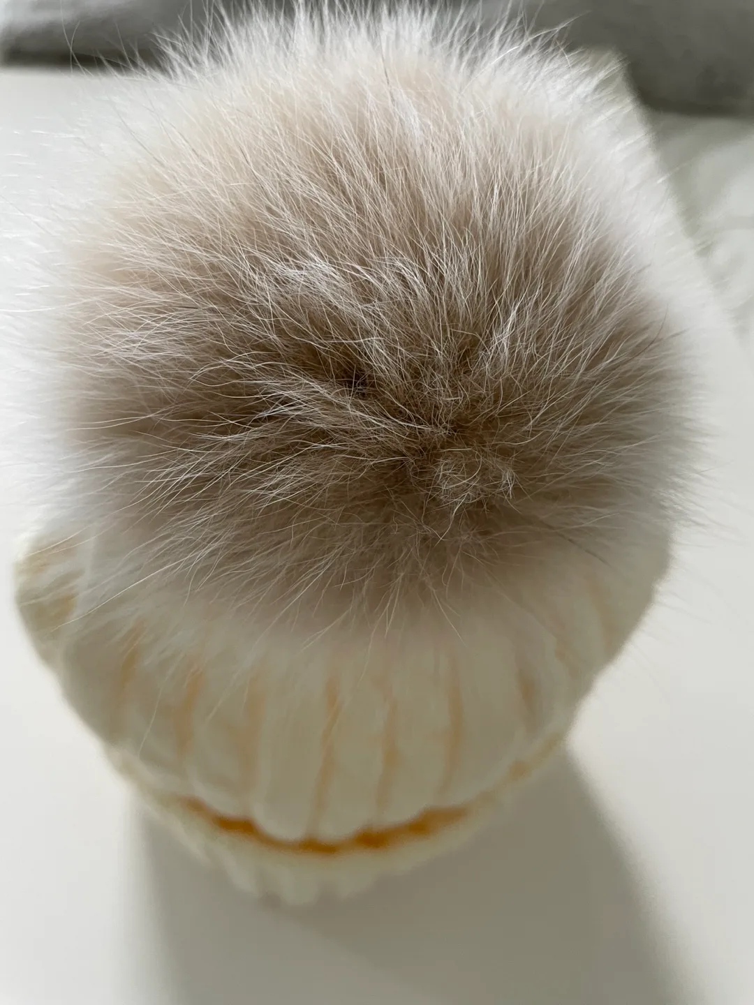Cream Cable Knit Pom Pom Beanie image indicator(2)