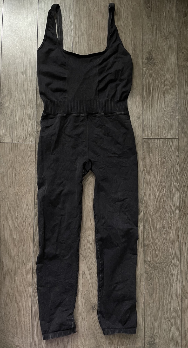Free People Black Seamless Jumpsuit - Size M/L