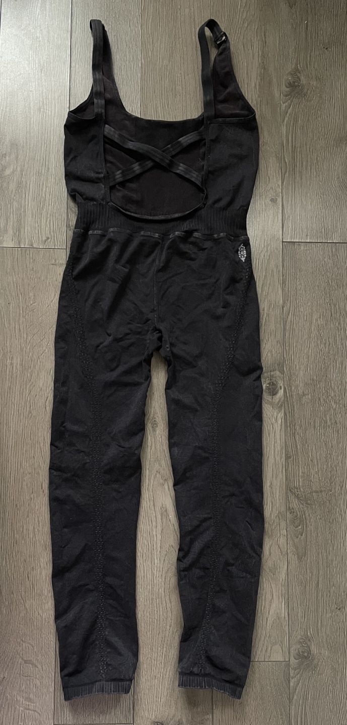 Free People Black Seamless Jumpsuit - Size M/L - photo 2