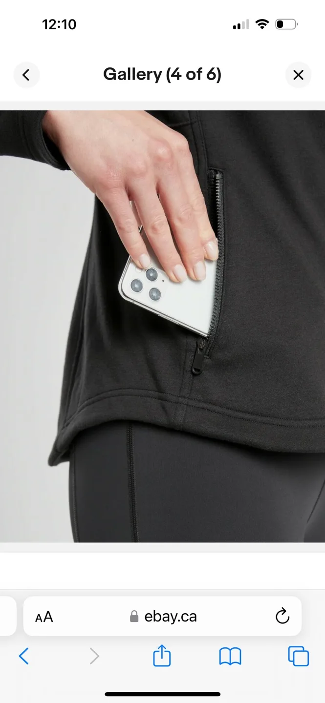 NWT Athleta Moto Jacket (women’s size SM, black)) image indicator(4)