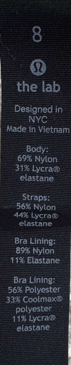 Lululemon Lab AER Bodysuit Size 8 NMBS image indicator(8)