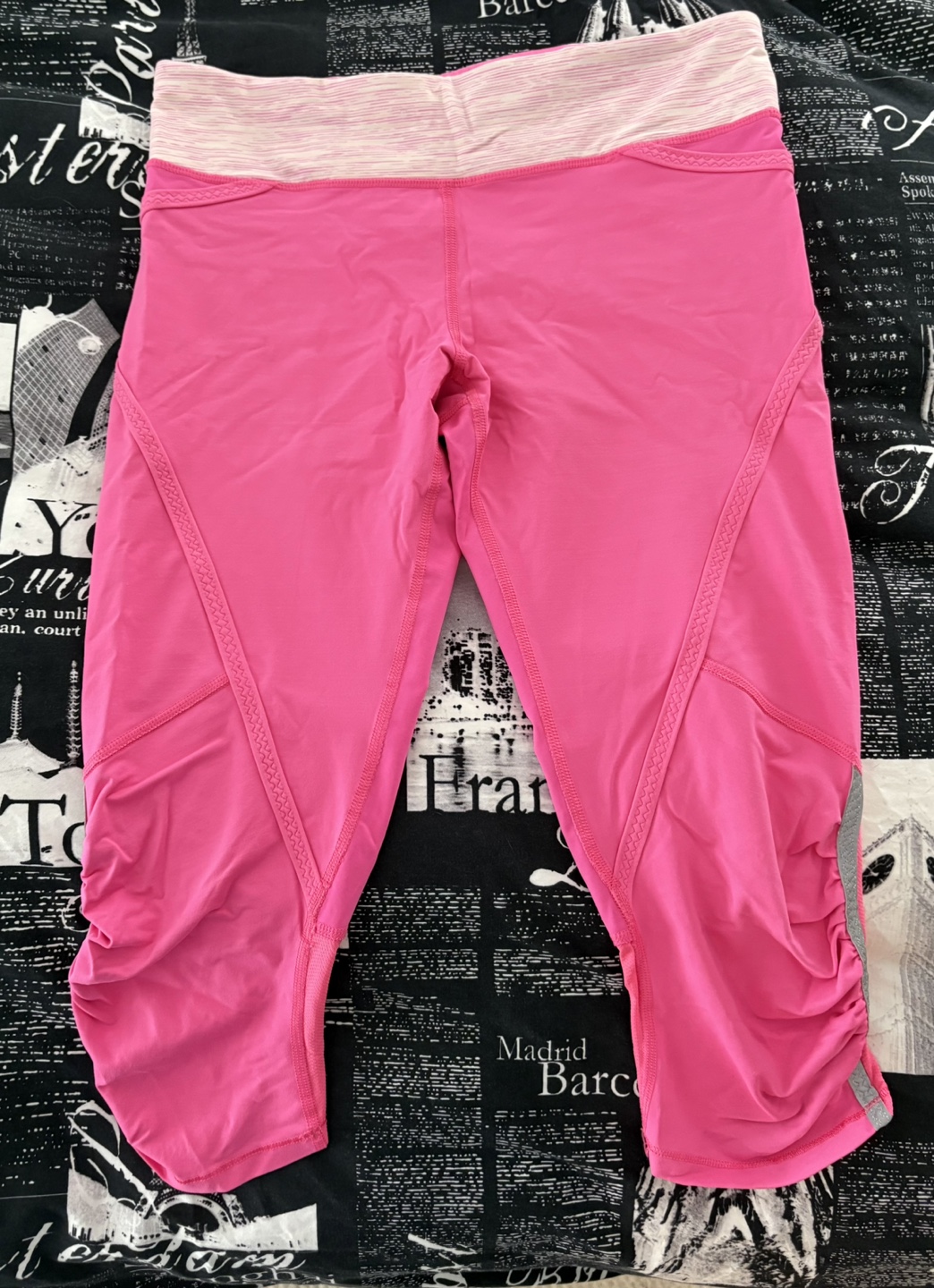 Lululemon Pink Running Crops - Size 6