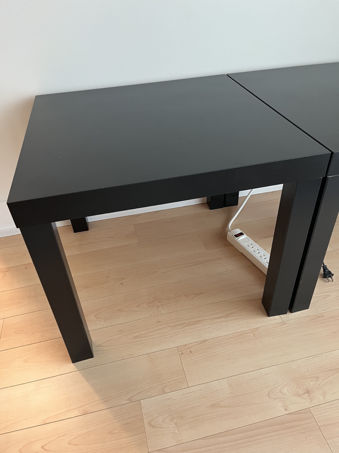 Pair of Black IKEA Lack Side Tables - photo 4