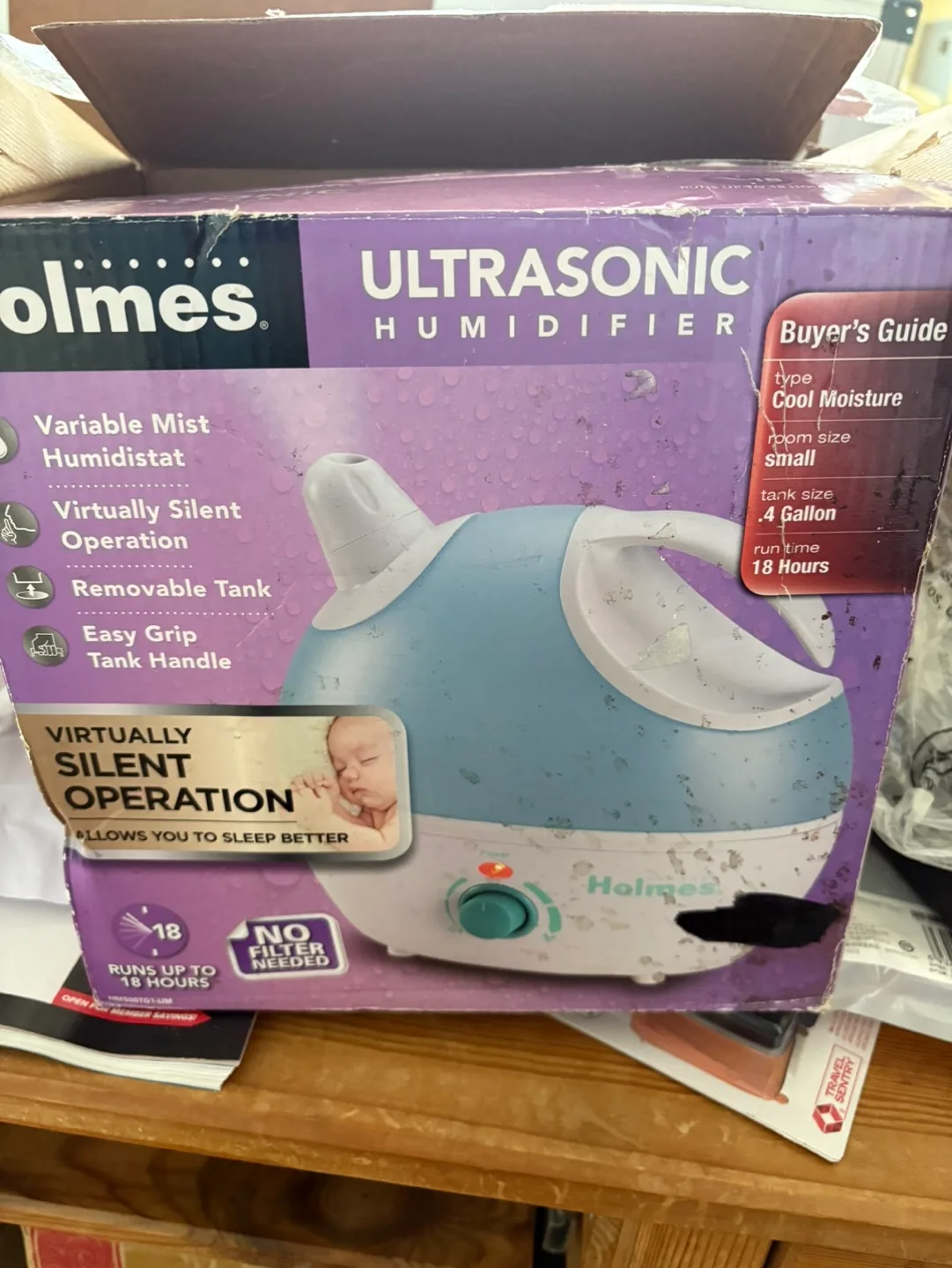 New Holmes Ultrasonic Humidifier - No Filter Needed! image indicator(2)