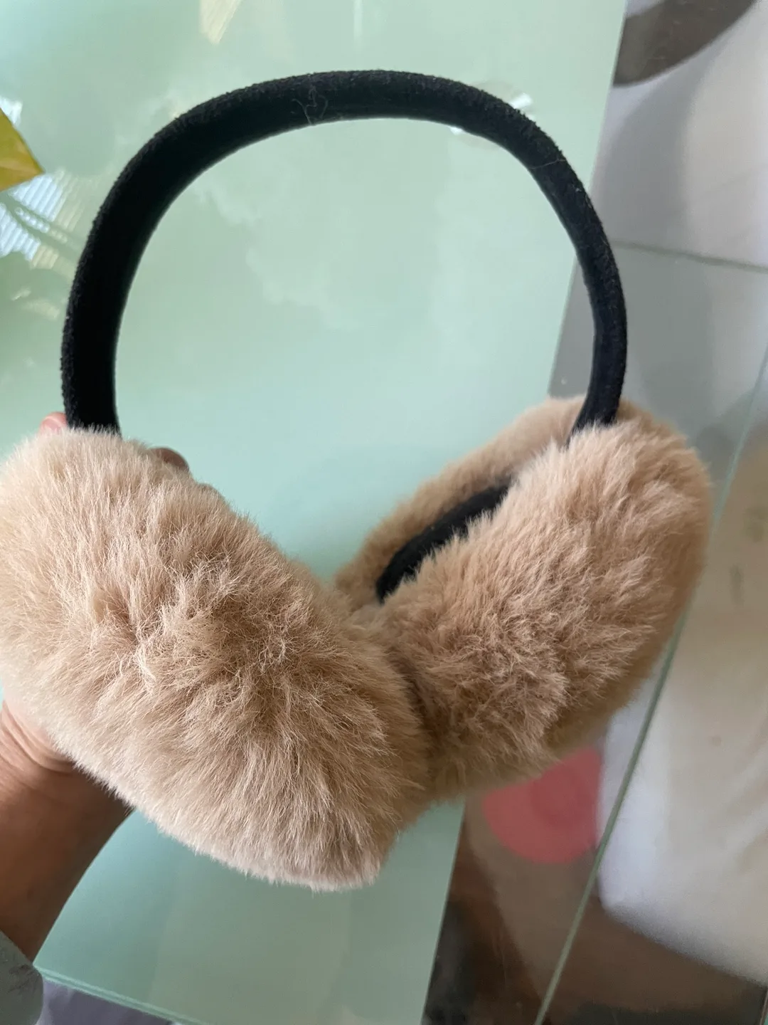 Fuzzy Earmuffs - Light Brown🥕 thumbnail