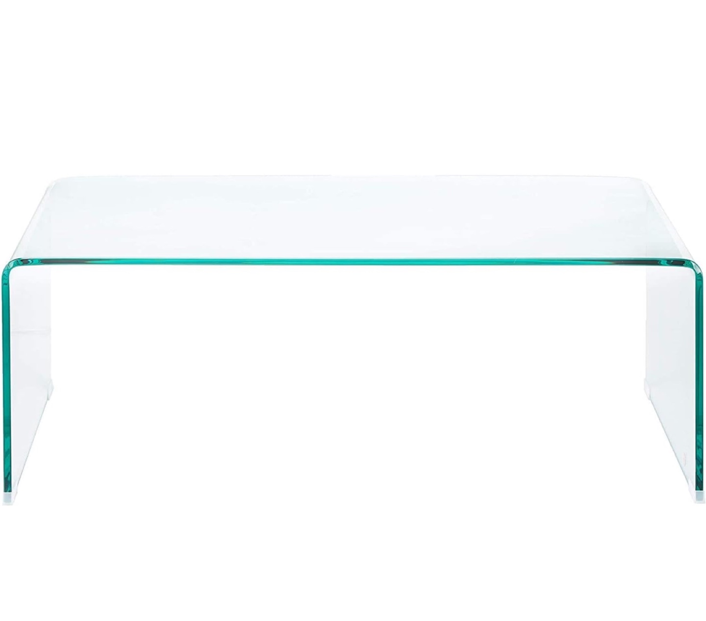 Clear Glass Coffee Table (waterfall style) - photo 4