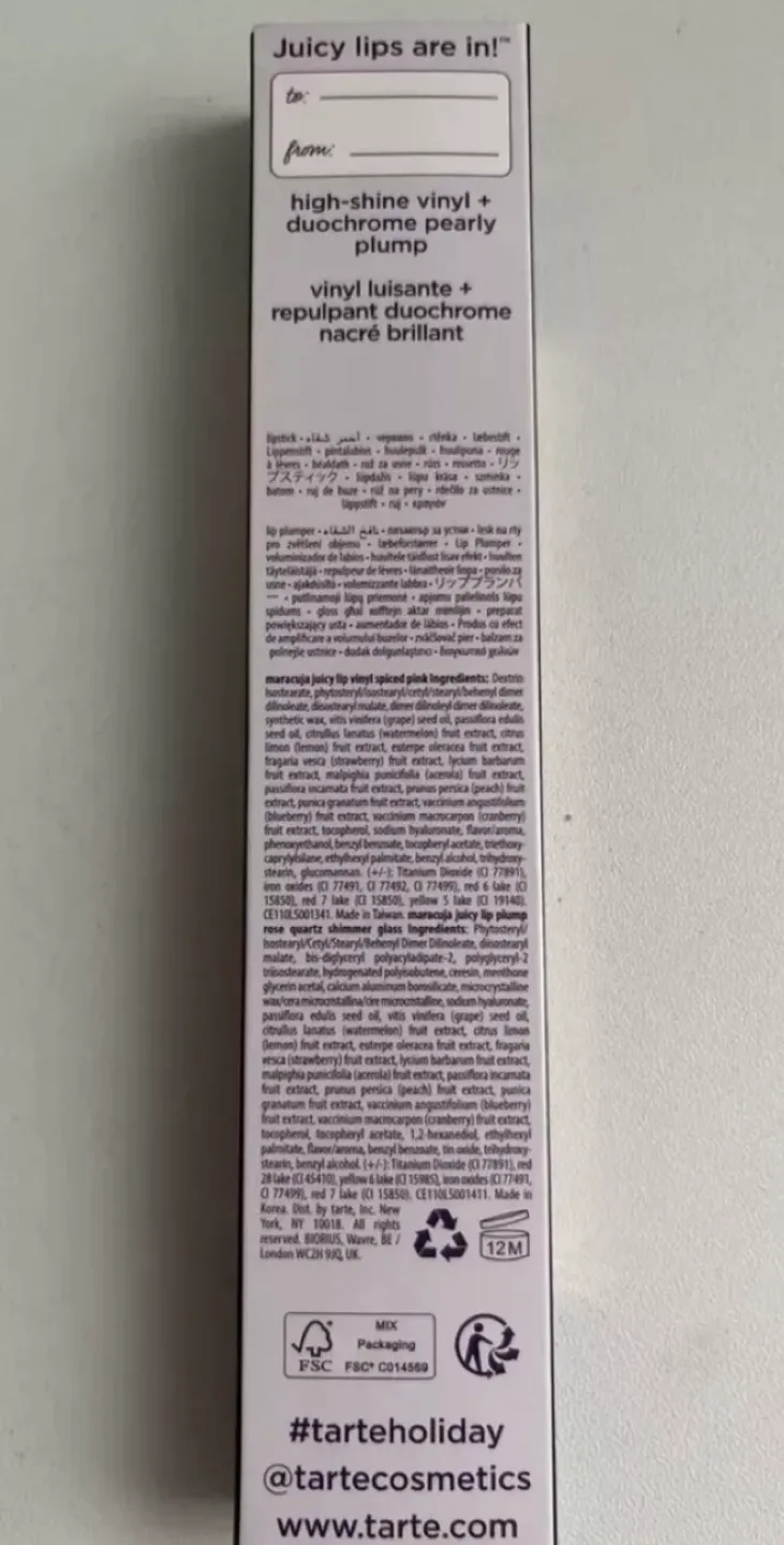 Tarte Best of Maracuja Juicy Lip Set - Spiced Pink & Rose Quartz image indicator(2)