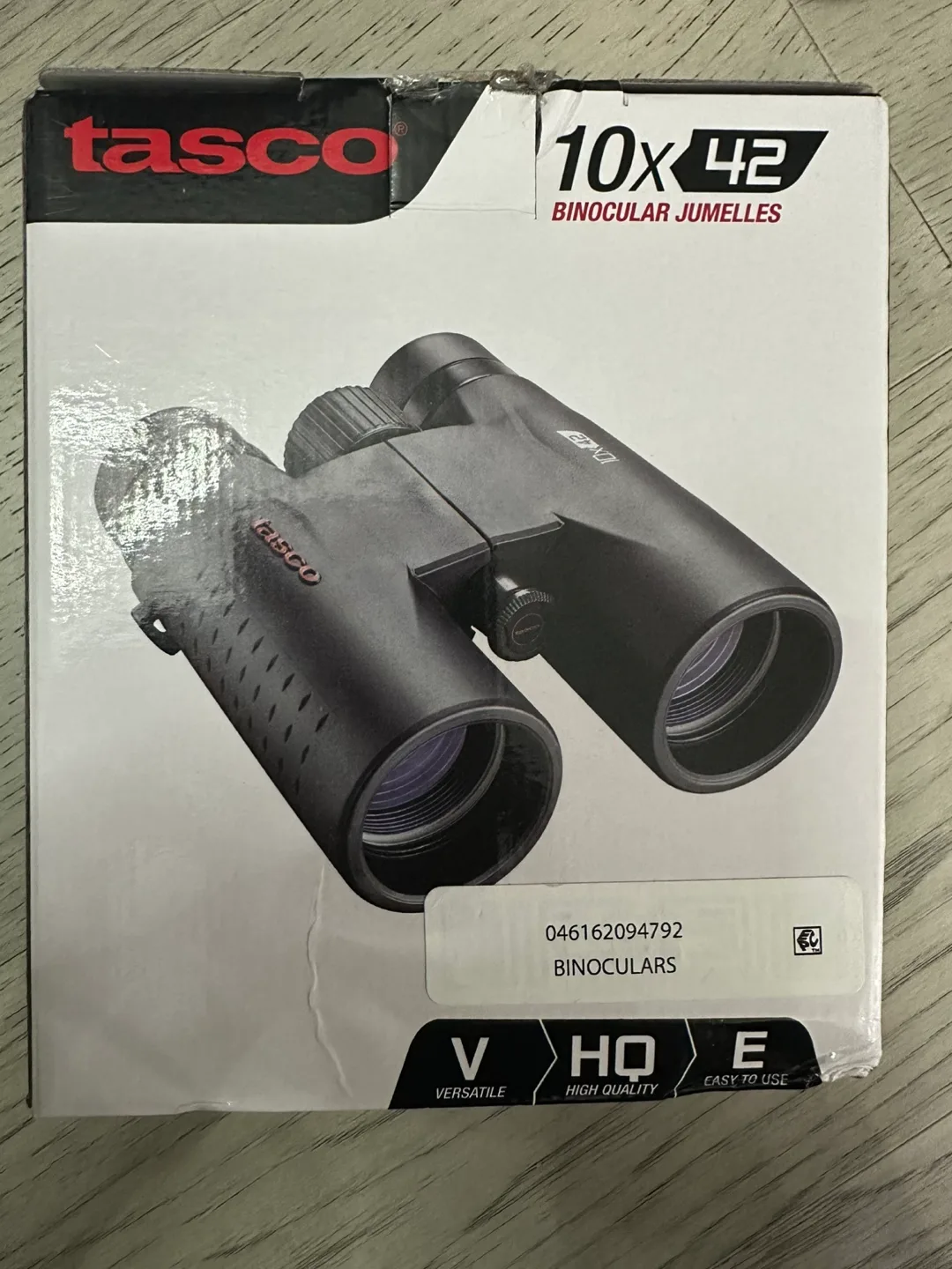 Tasco ES10X42 Roof Prism Roof MC Box Binoculars, Black image indicator(5)