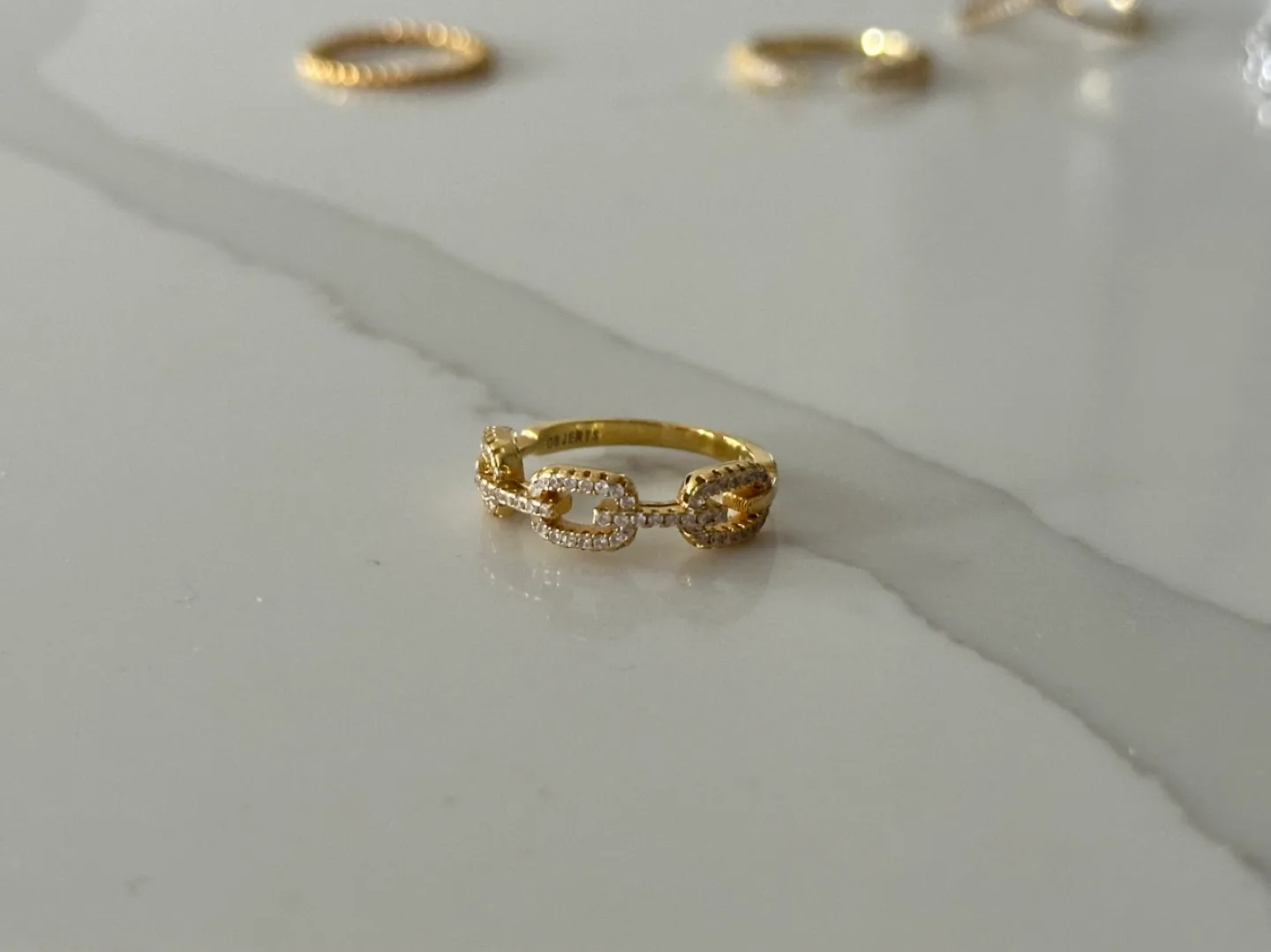 Gold-plated and Sterling Silver Ring Stack Set from Objekts image indicator(2)