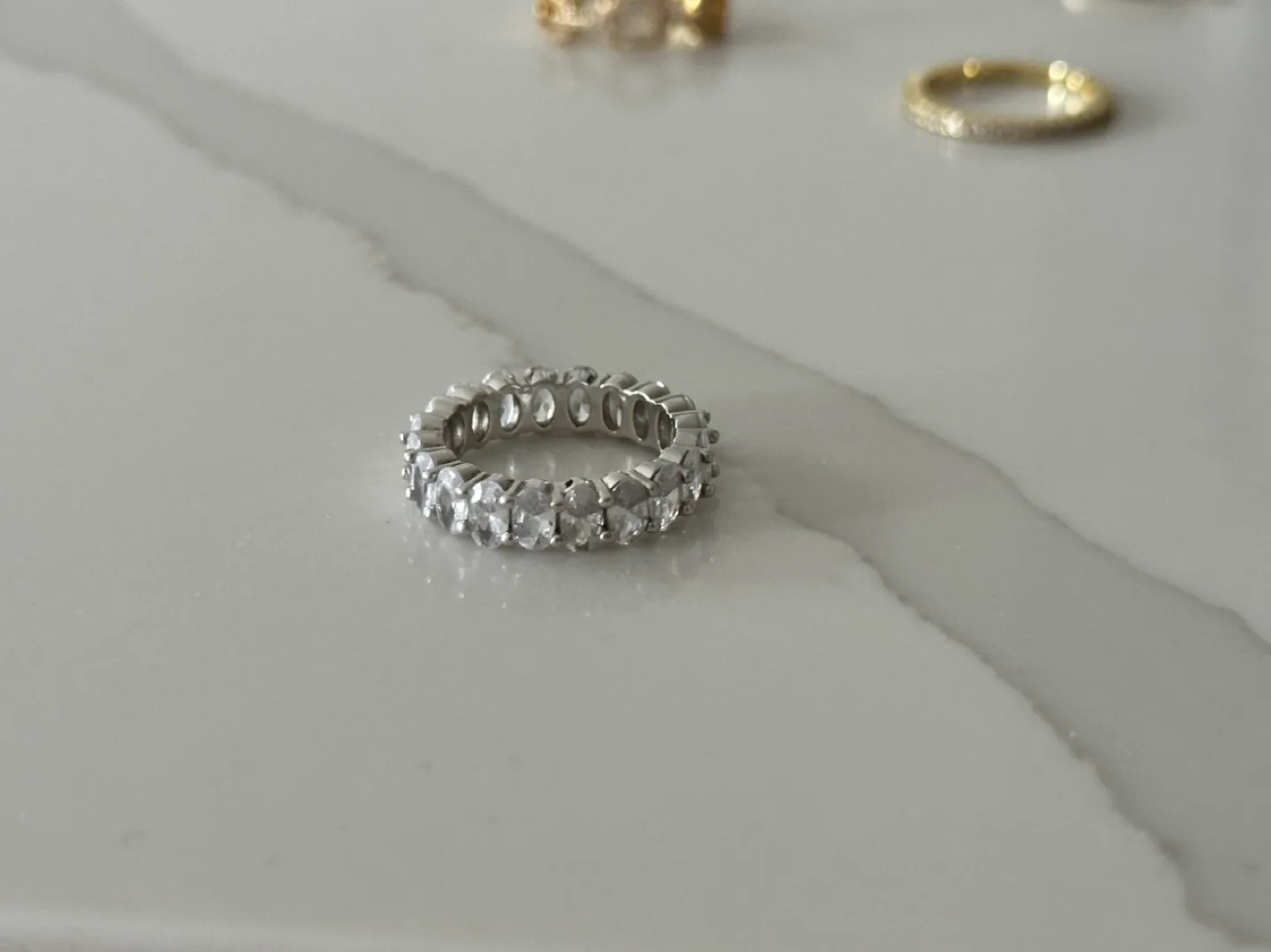 Gold-plated and Sterling Silver Ring Stack Set from Objekts image indicator(7)