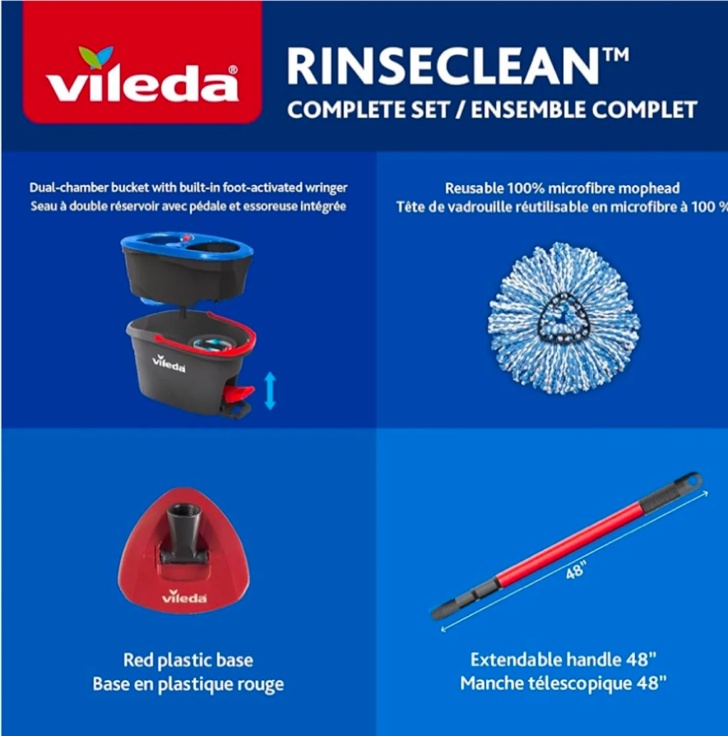 Vileda EasyWring Spin Mop and Bucket System (Need gone asap) image indicator(8)