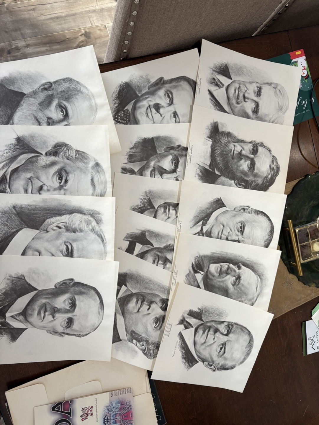 Canadian Prime Ministers Portraits & Provincial Symbols Chart