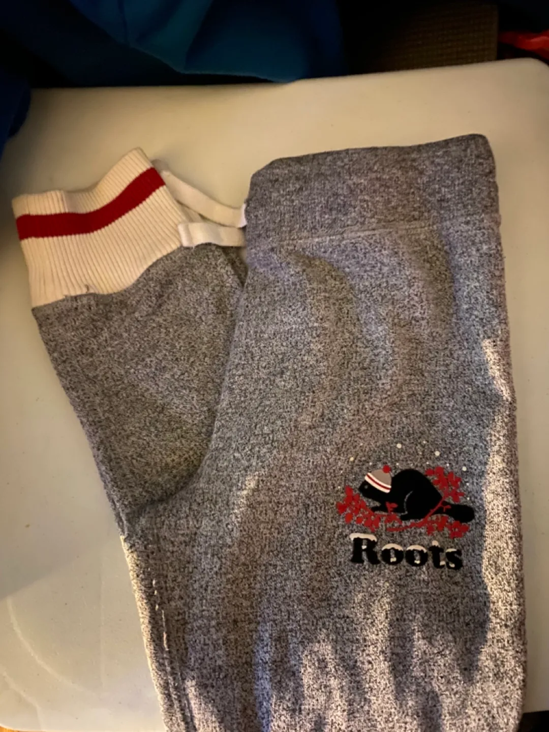 Roots Grey Joggers with Beaver Design image indicator(2)