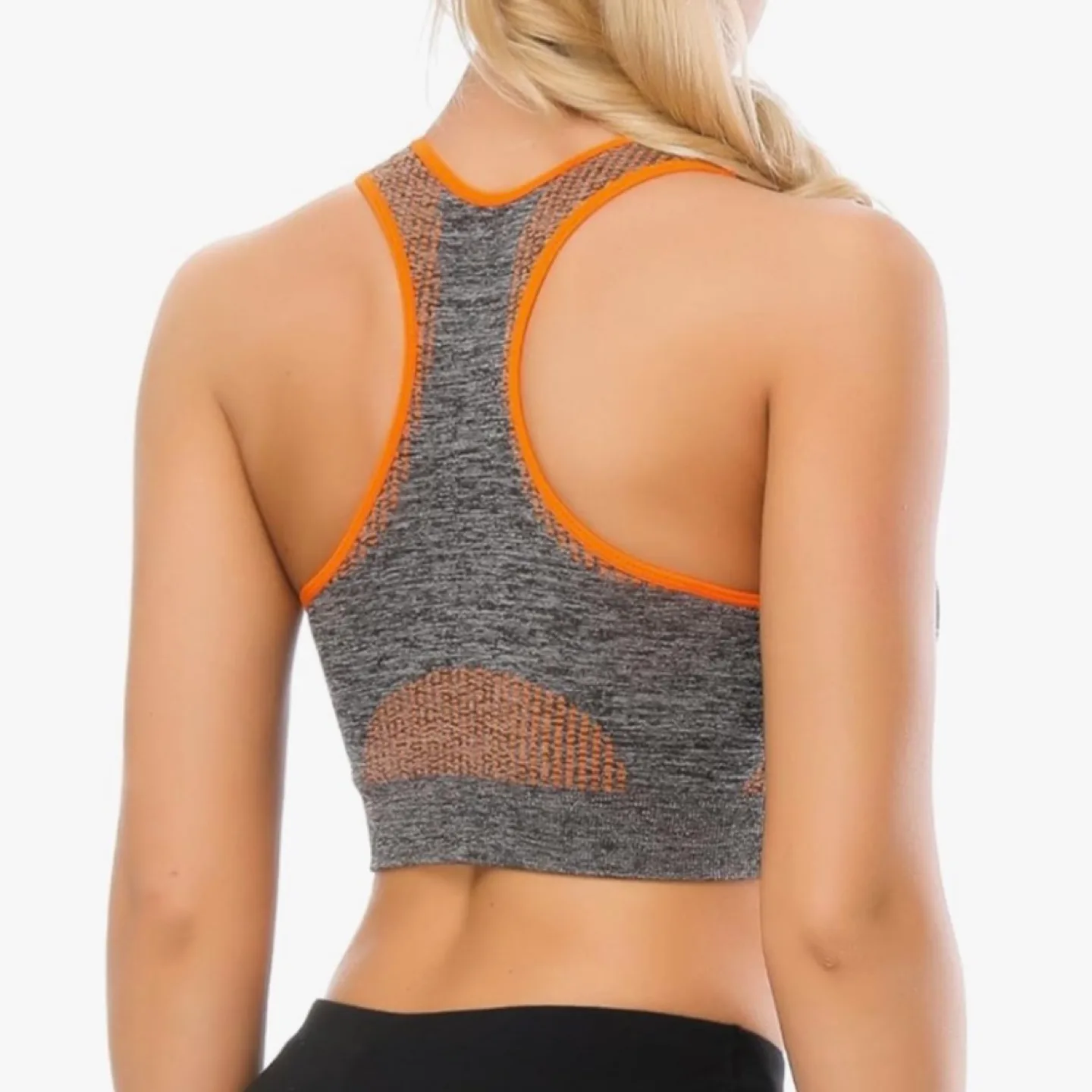 Pack of 3 - Tobiwizu® Racerback Sports Bras - Small, Grey image indicator(4)