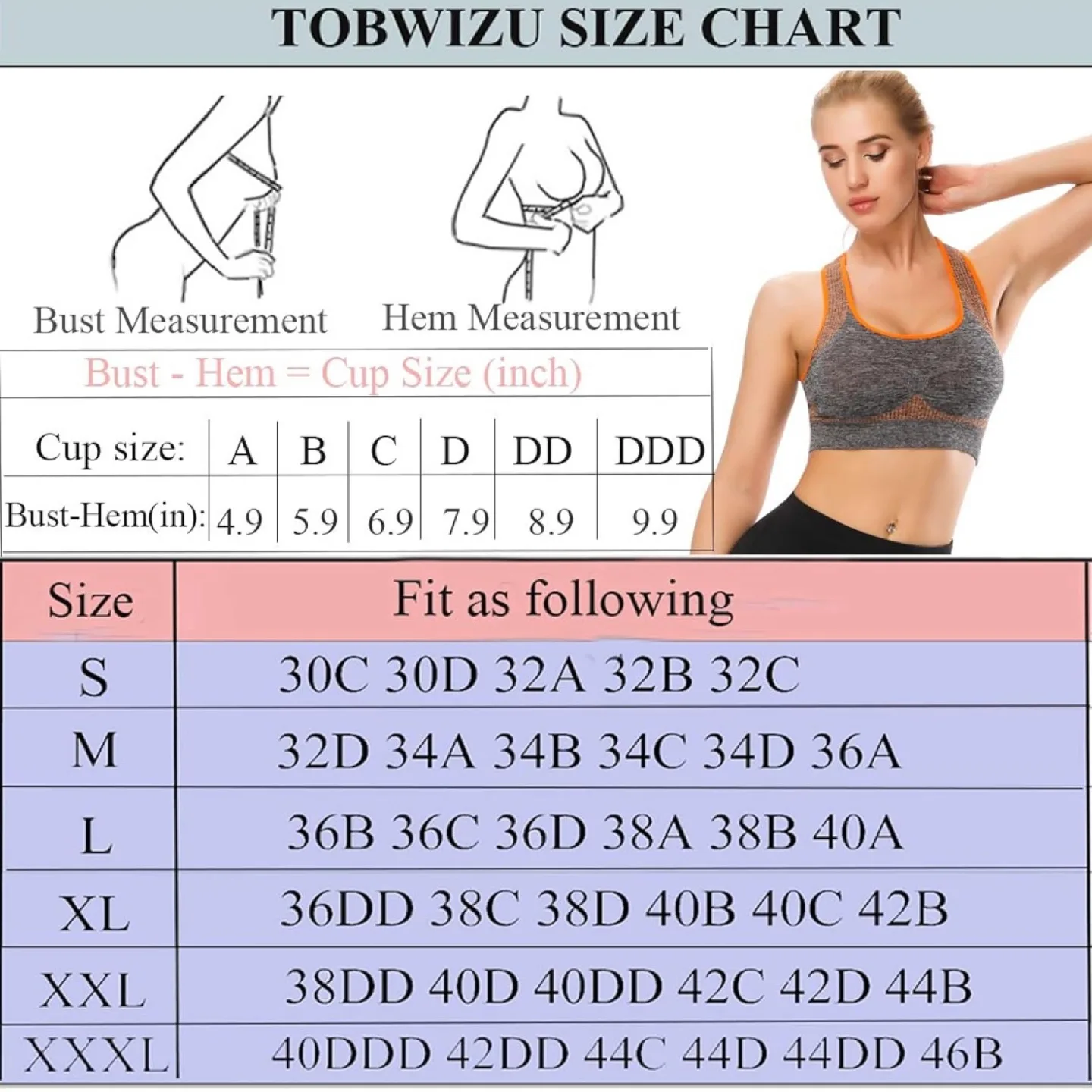 Pack of 3 - Tobiwizu® Racerback Sports Bras - Small, Grey image indicator(8)