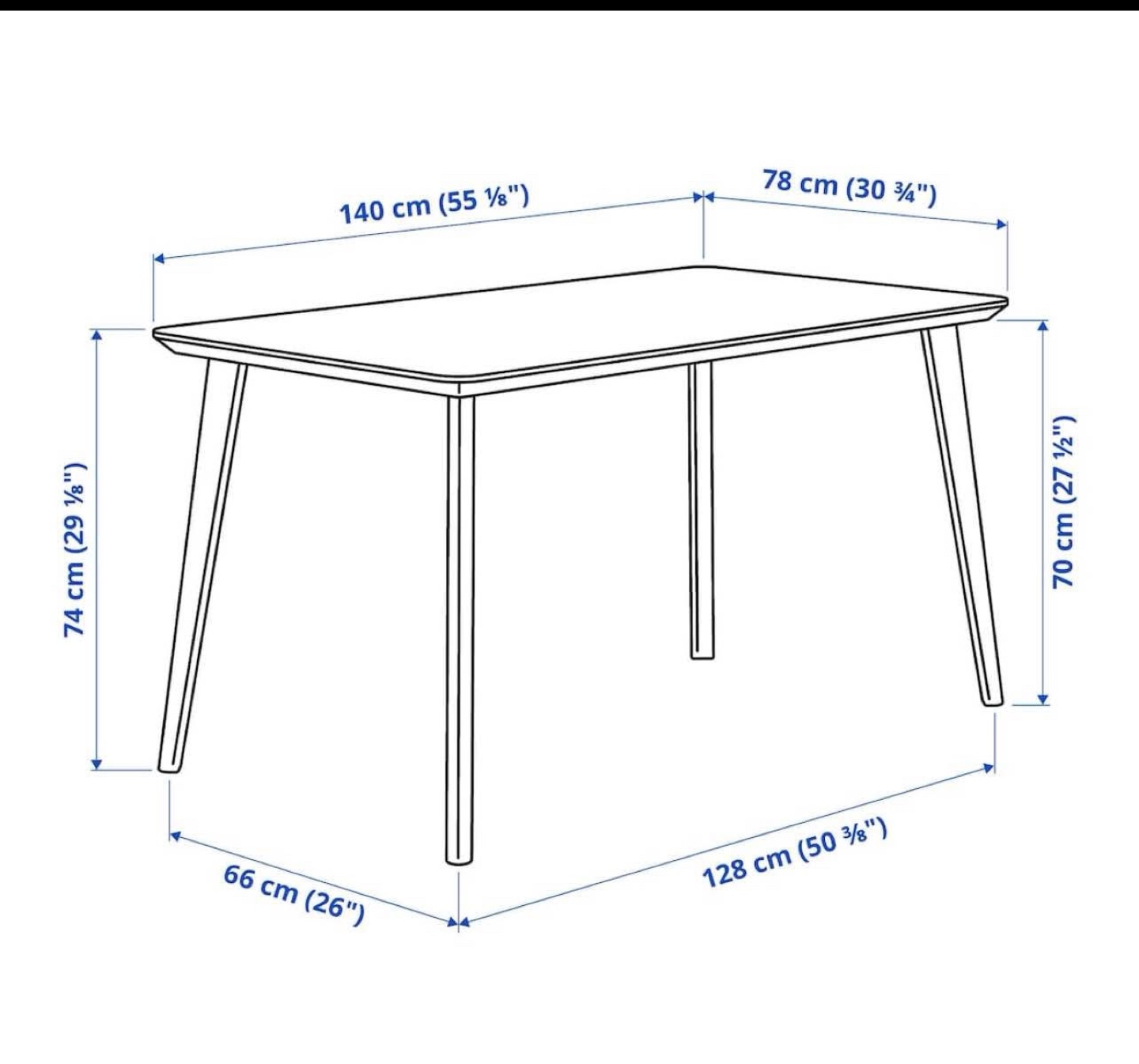 IKEA Lisabo Dining Table