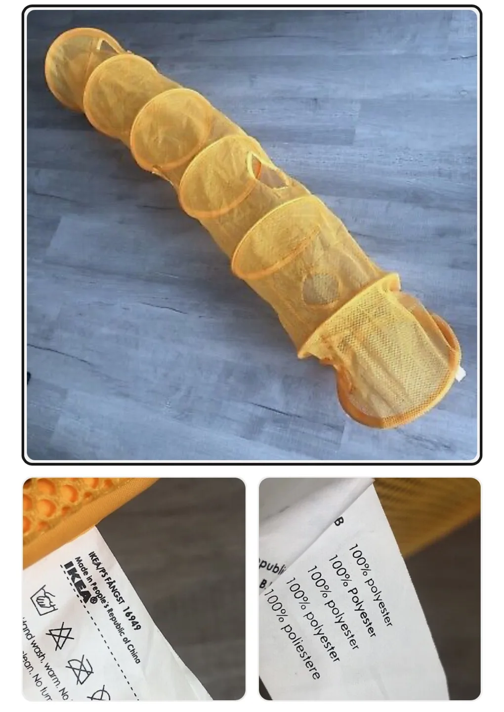 IKEA PS Fangst Toy Storage Organizer - Orange image indicator(6)