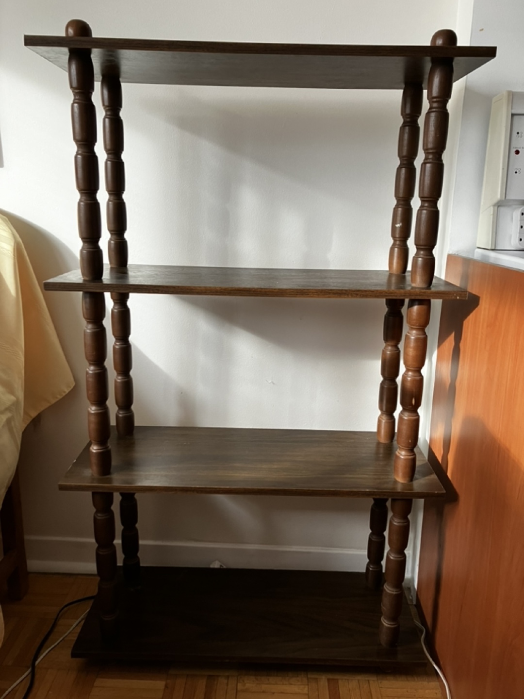 Four-Tier Wooden Shelving Unit