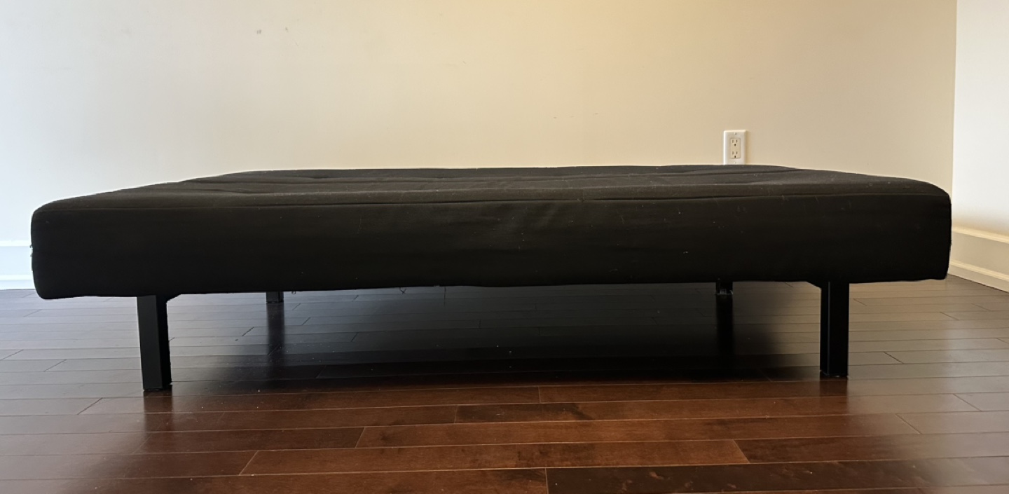 Black Futon Sofa Bed - photo 3