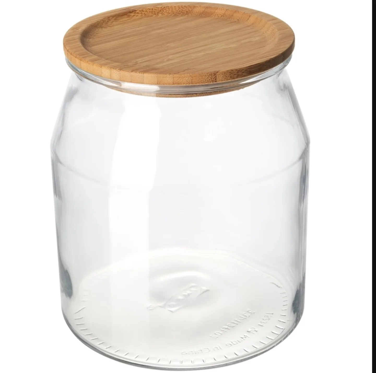 Set of 3 Glass Canisters with Bamboo Lids thumbnail