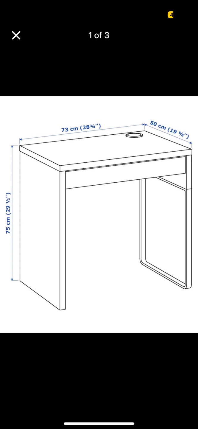 IKEA MICKE Desk - Dark Brown - photo 3