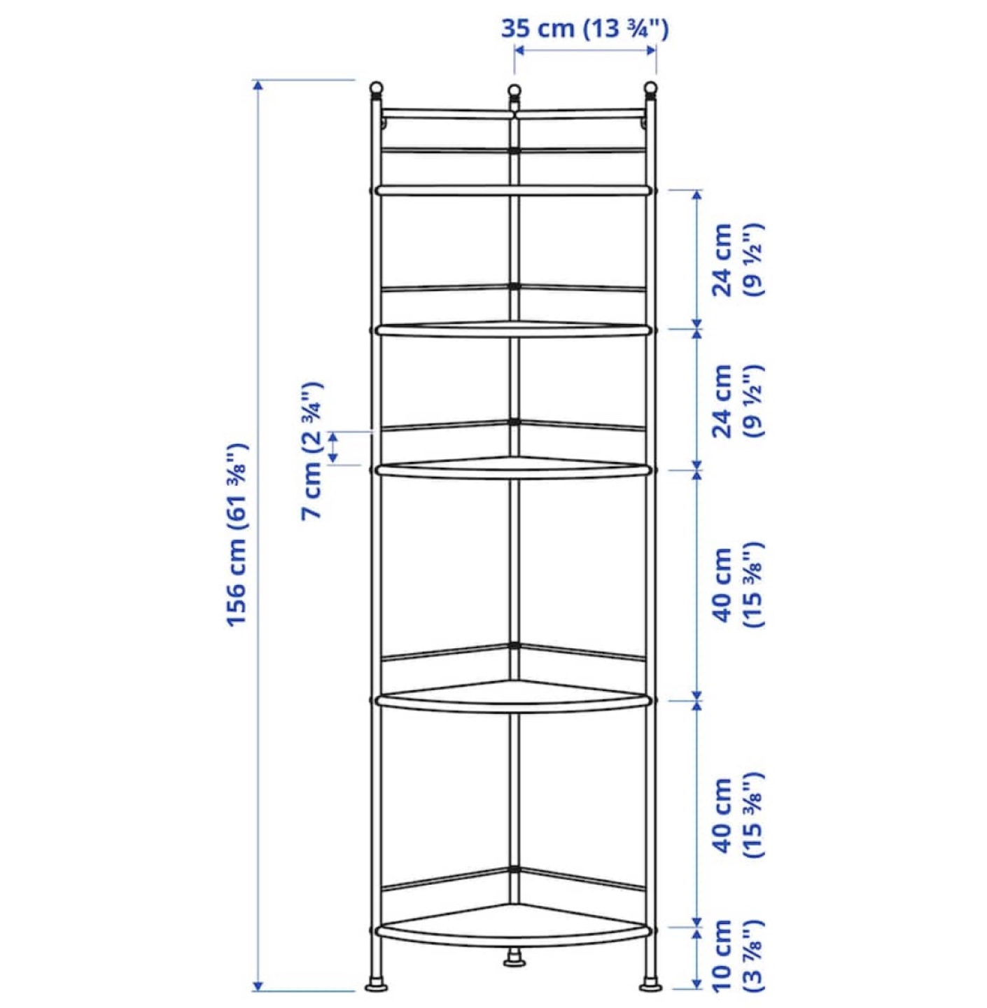 Corner shelf unit - photo 3