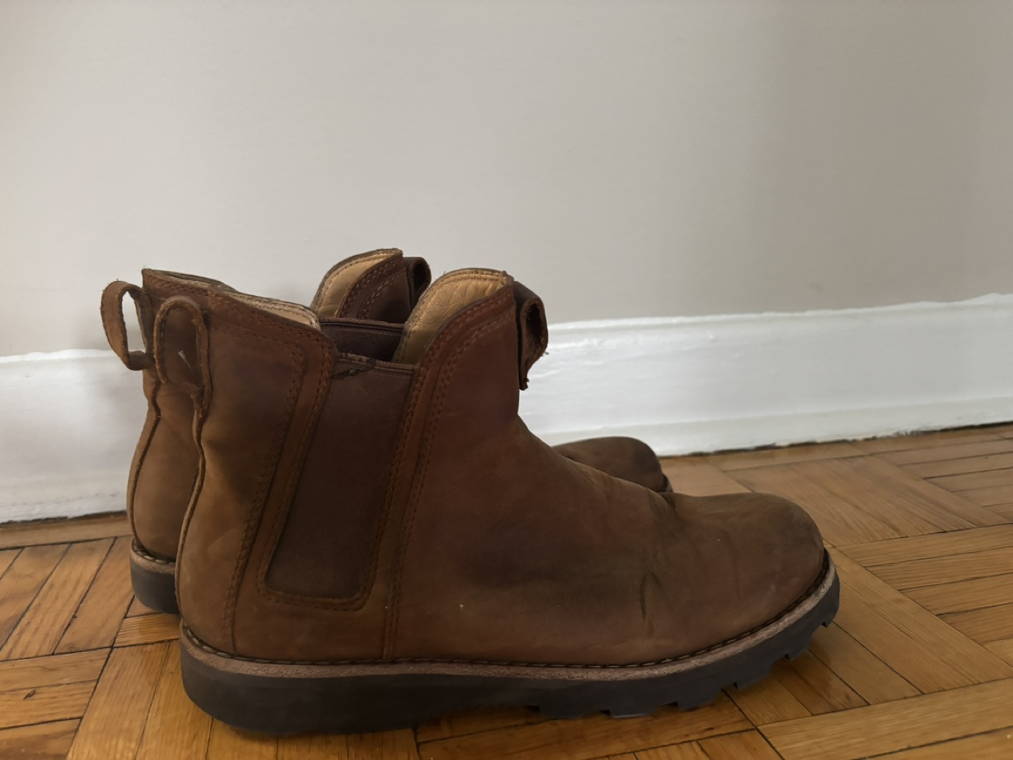 Brown Leather Chelsea Boots