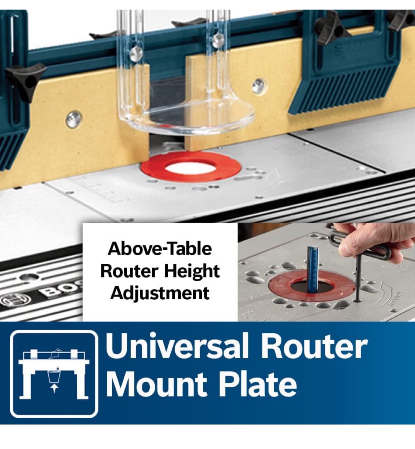 Bosch Router Table RA1181 with Universal Router Mount Plate - photo 5