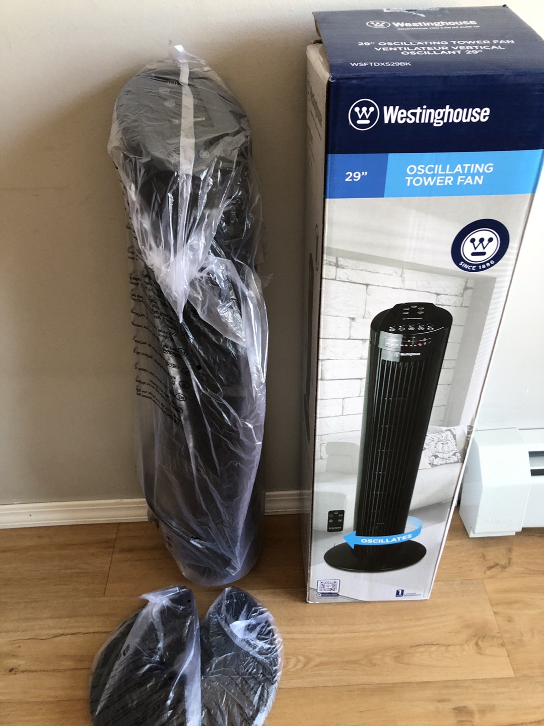 Westinghouse 29" Oscillating Tower Fan - Brand New in Box - photo 2