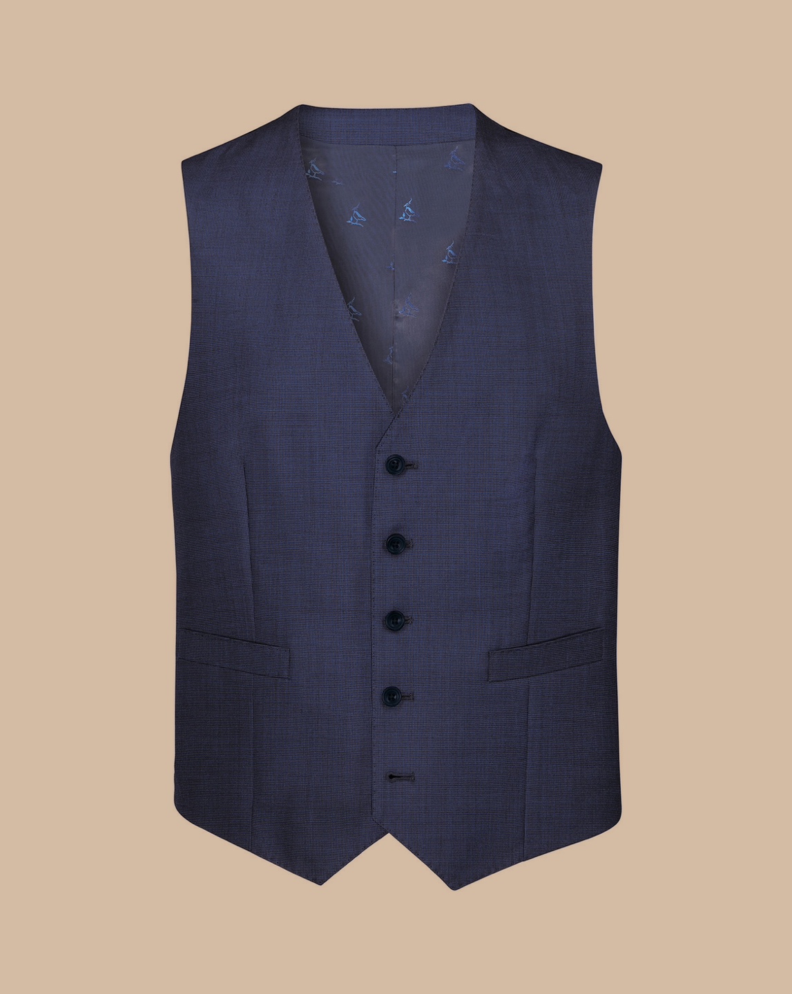 Charles Tyrwhitt Men's Indigo Waistcoat Size 46R