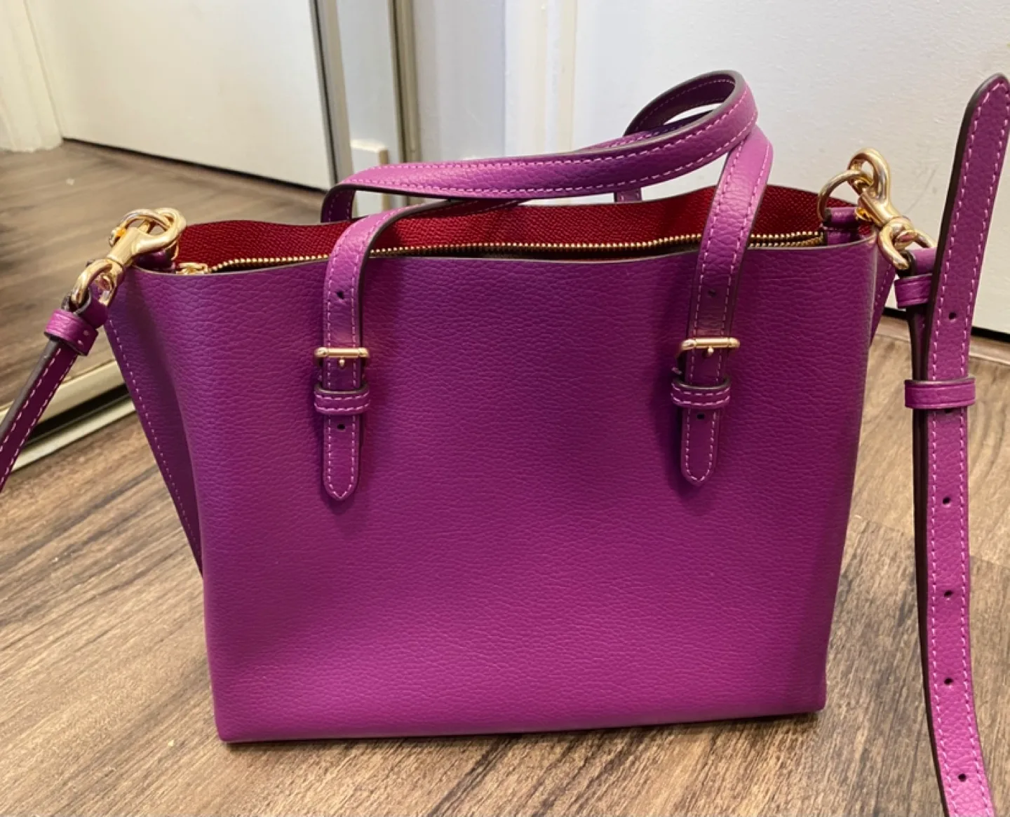 Coach Mollie Tote 25 With Signature Canvas Interior image indicator(2)