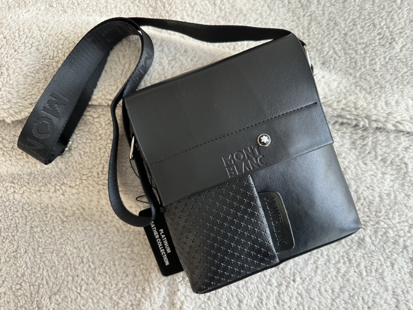 Black Leather Crossbody Bag
