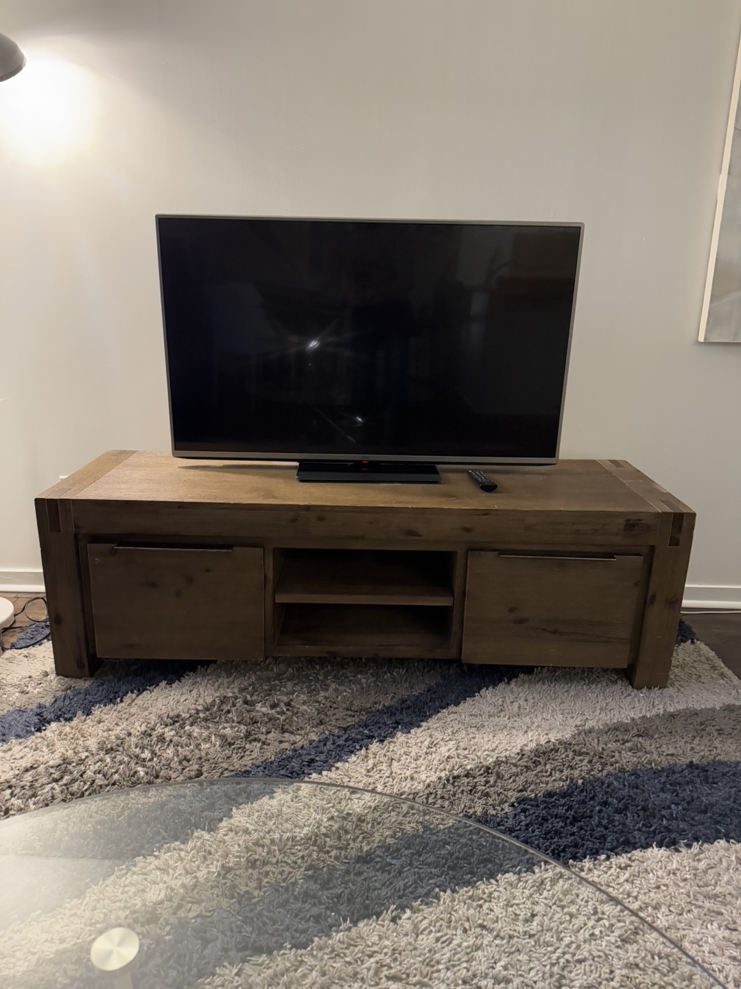 Free: 63" Rustic Wood TV Stand