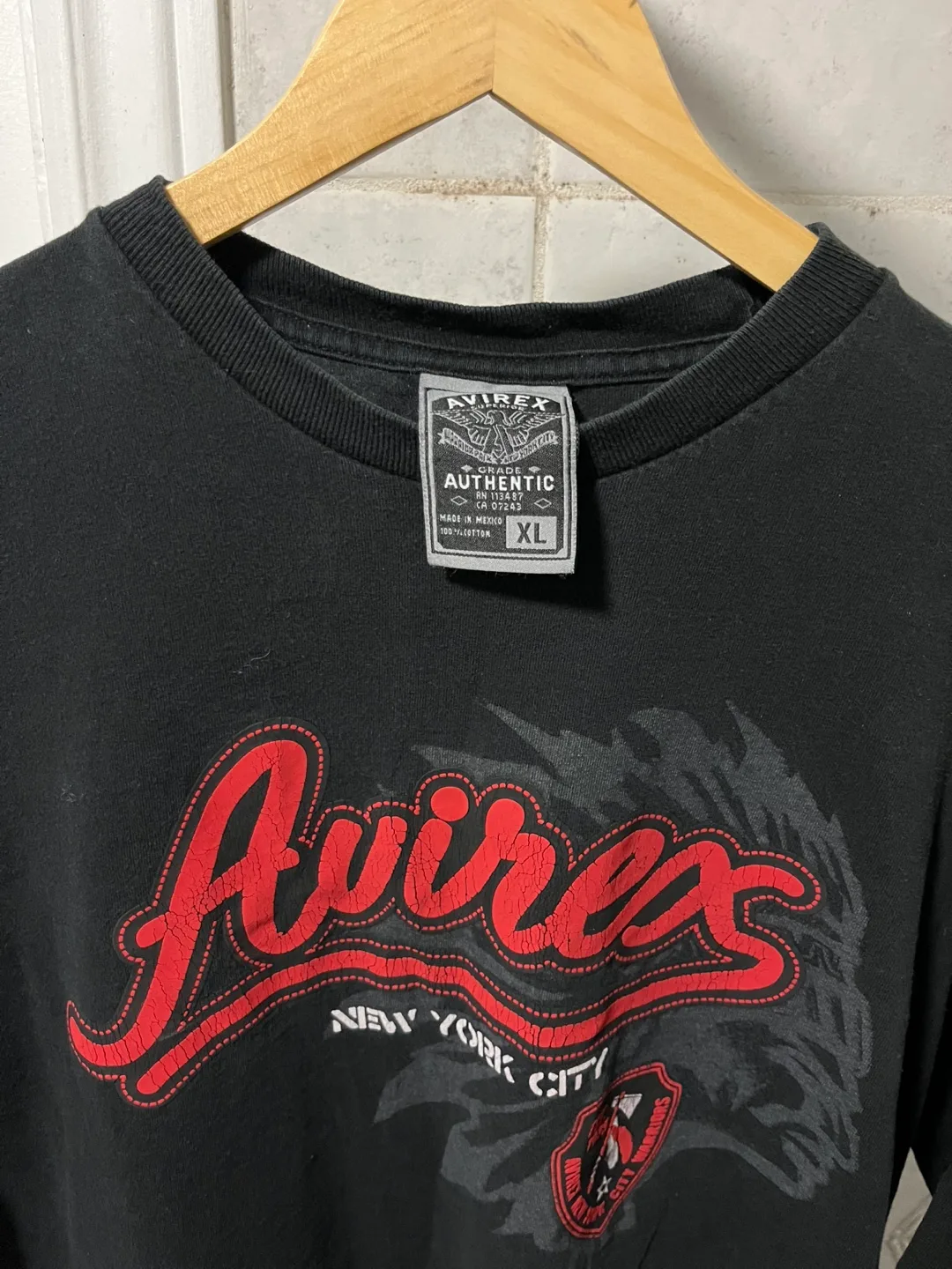 Avirex New York City tee XL y2k 90s nike ecko tapout image indicator(3)
