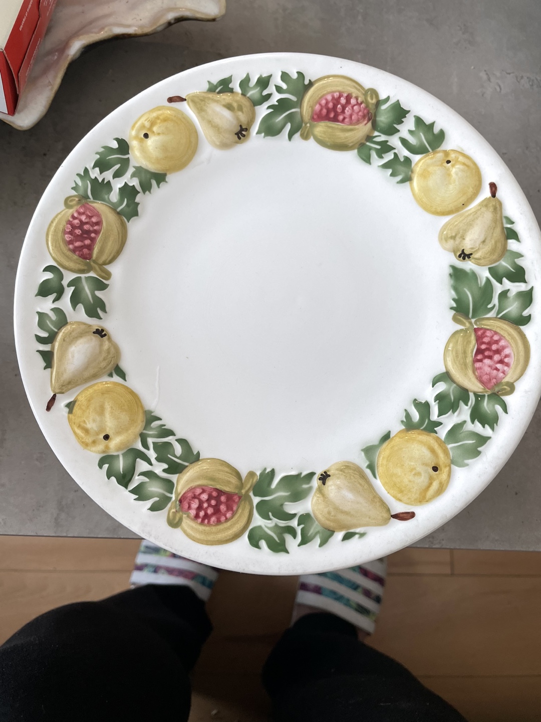 Set of Eight Vintage Fruit Decorated Plates