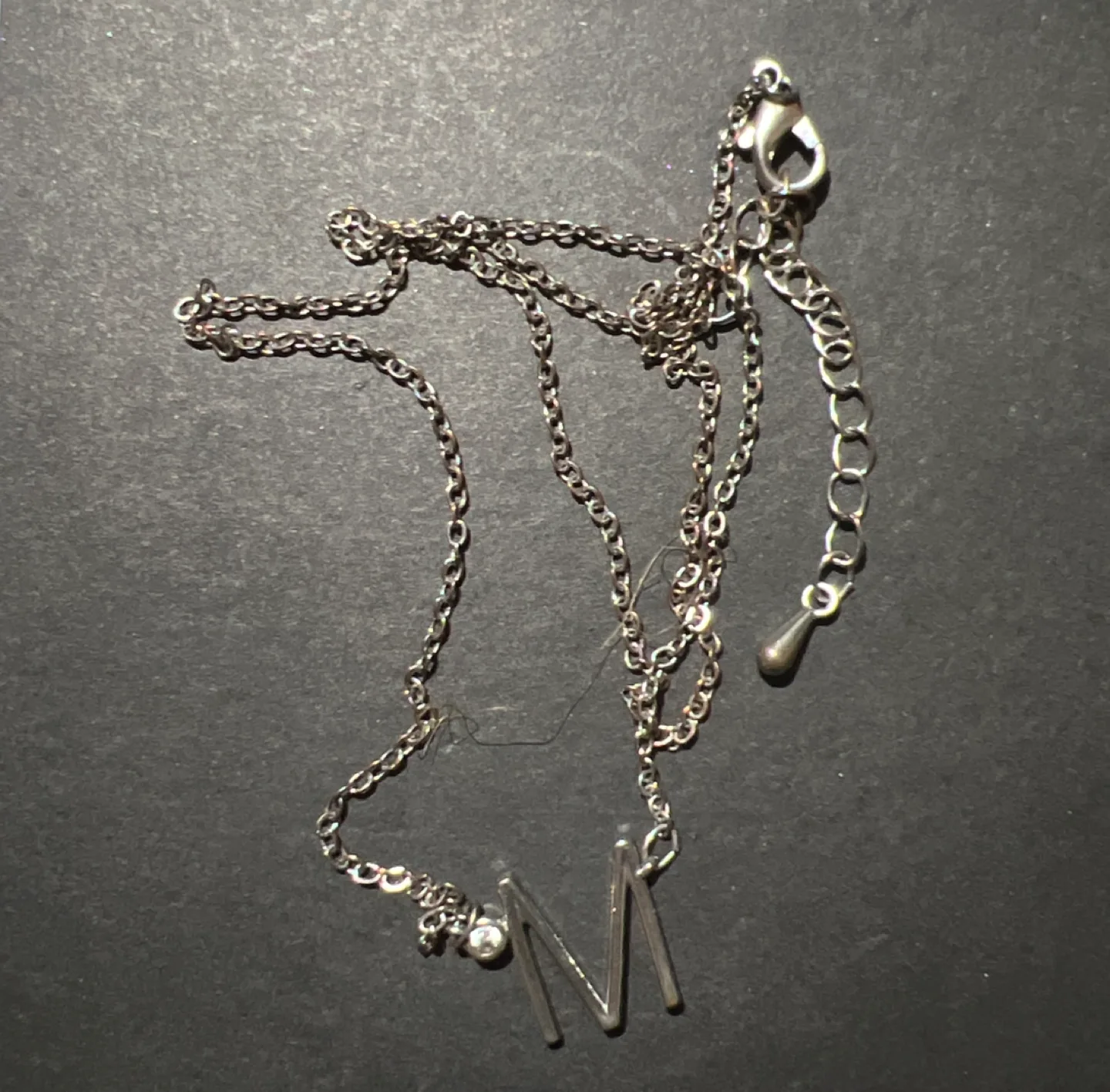 Delicate Initial M Necklace image indicator(2)