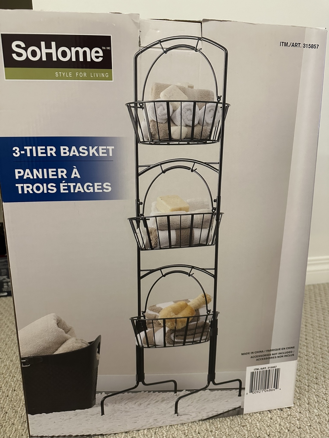 SoHome 3-Tier Steel Wire Basket - photo 2