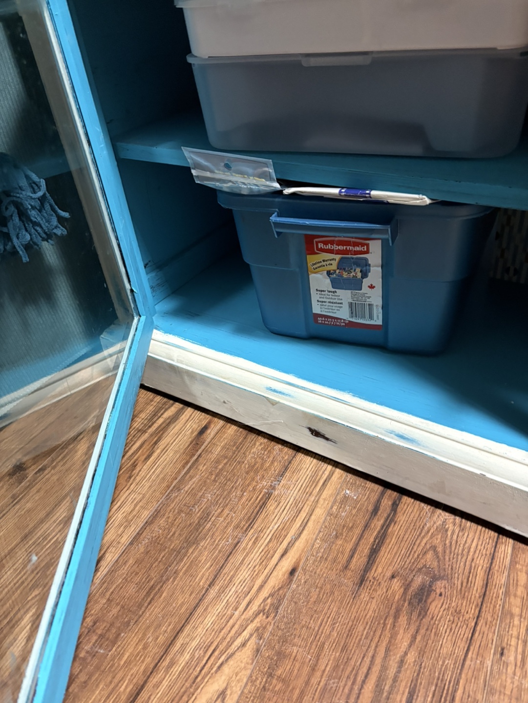 Upcycled TV Stand with Glass Doors - photo 3