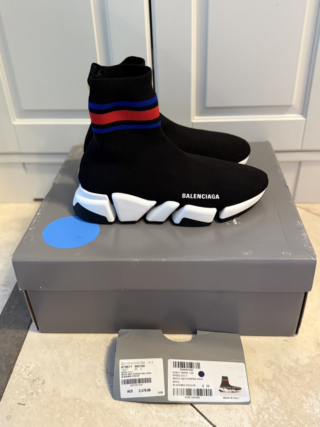 Balenciaga Speed Knit 2.0 Sock Sneakers - Men’s Size 39 - photo 2