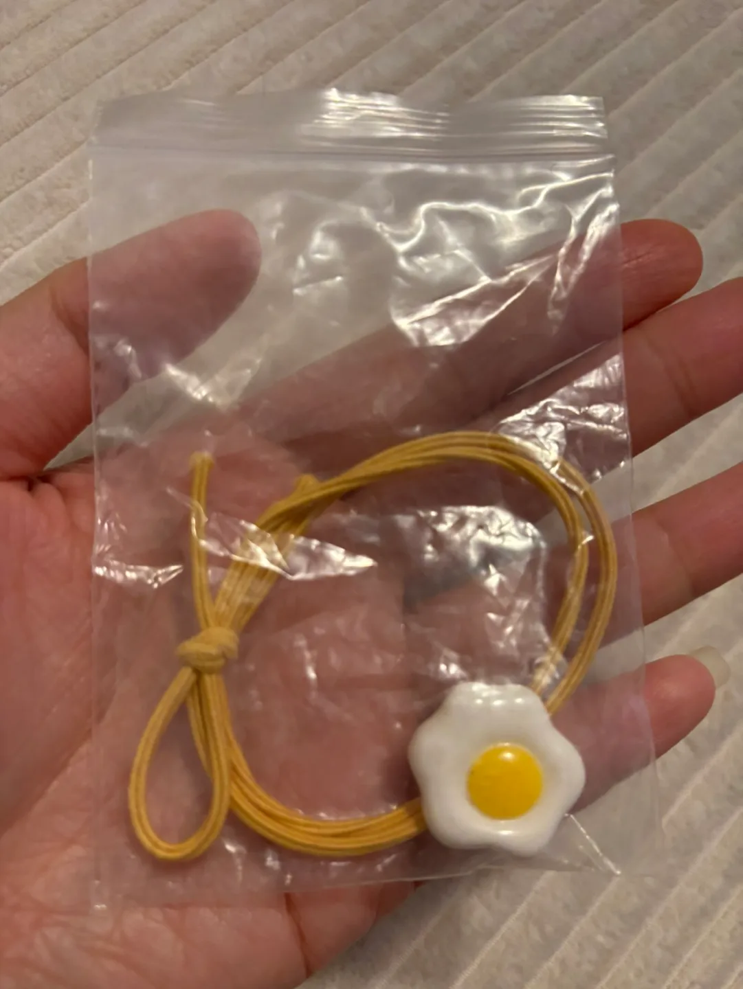 Cute Fried Egg Hair Tie thumbnail