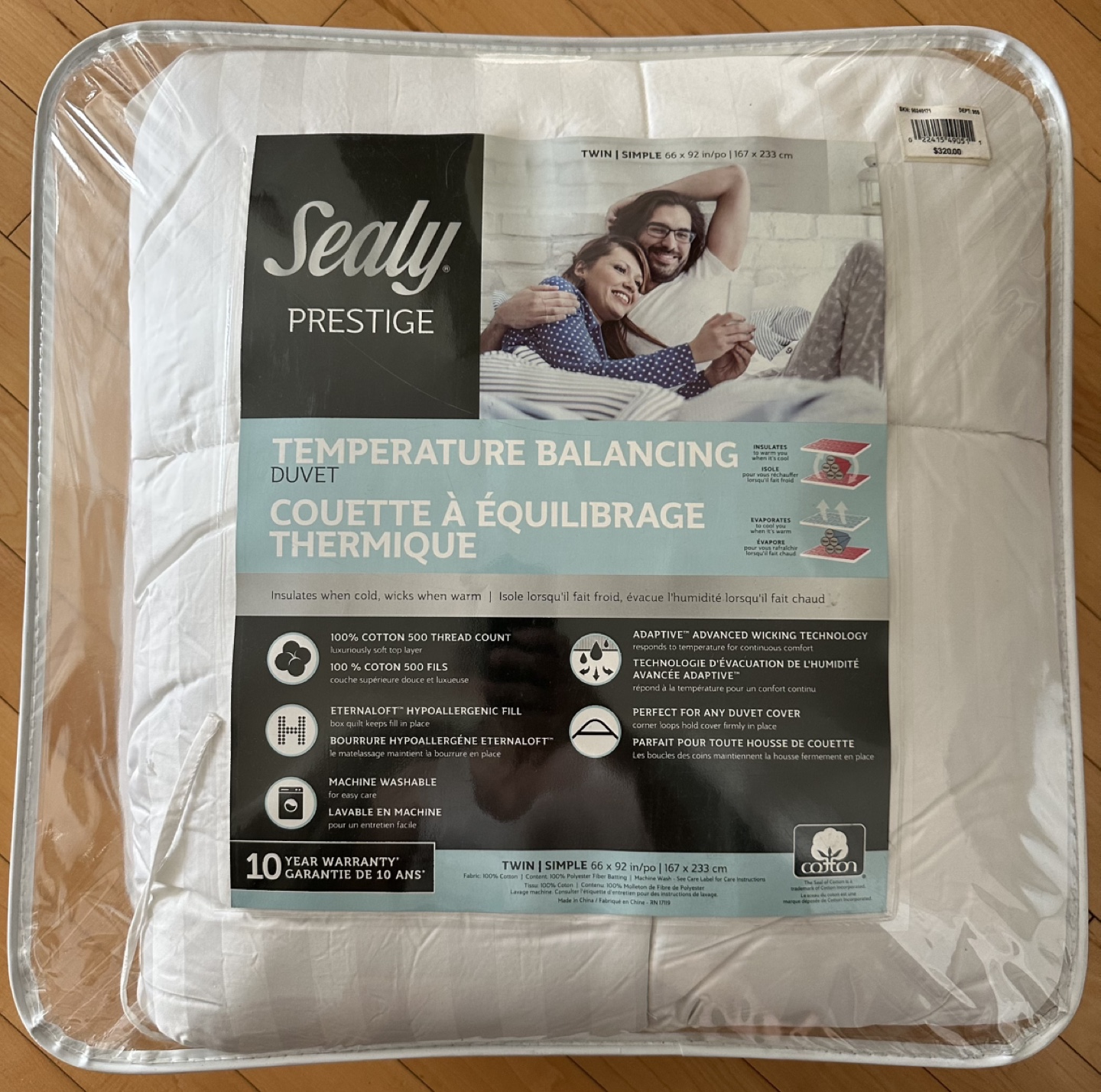 Duvet Sealy, Twin, brand new
