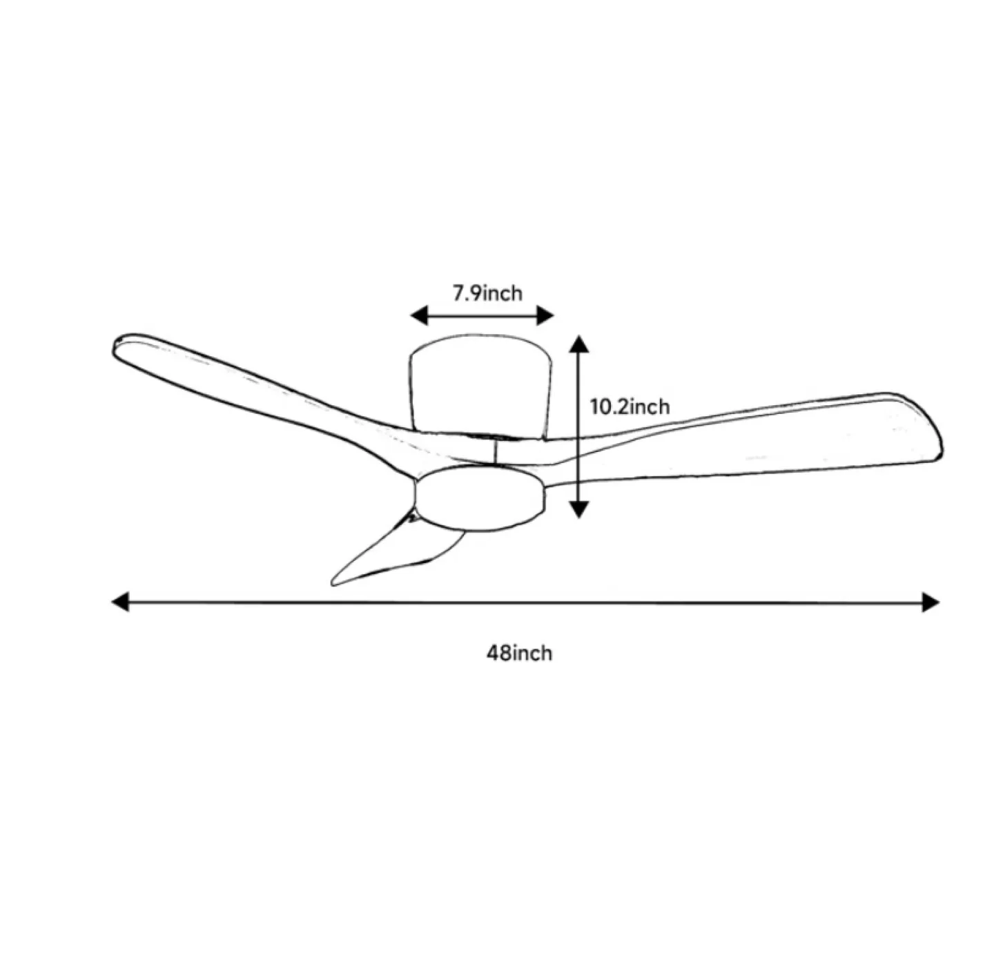 Flush Mount Ceiling Fan With Led Lights - NEW image indicator(4)