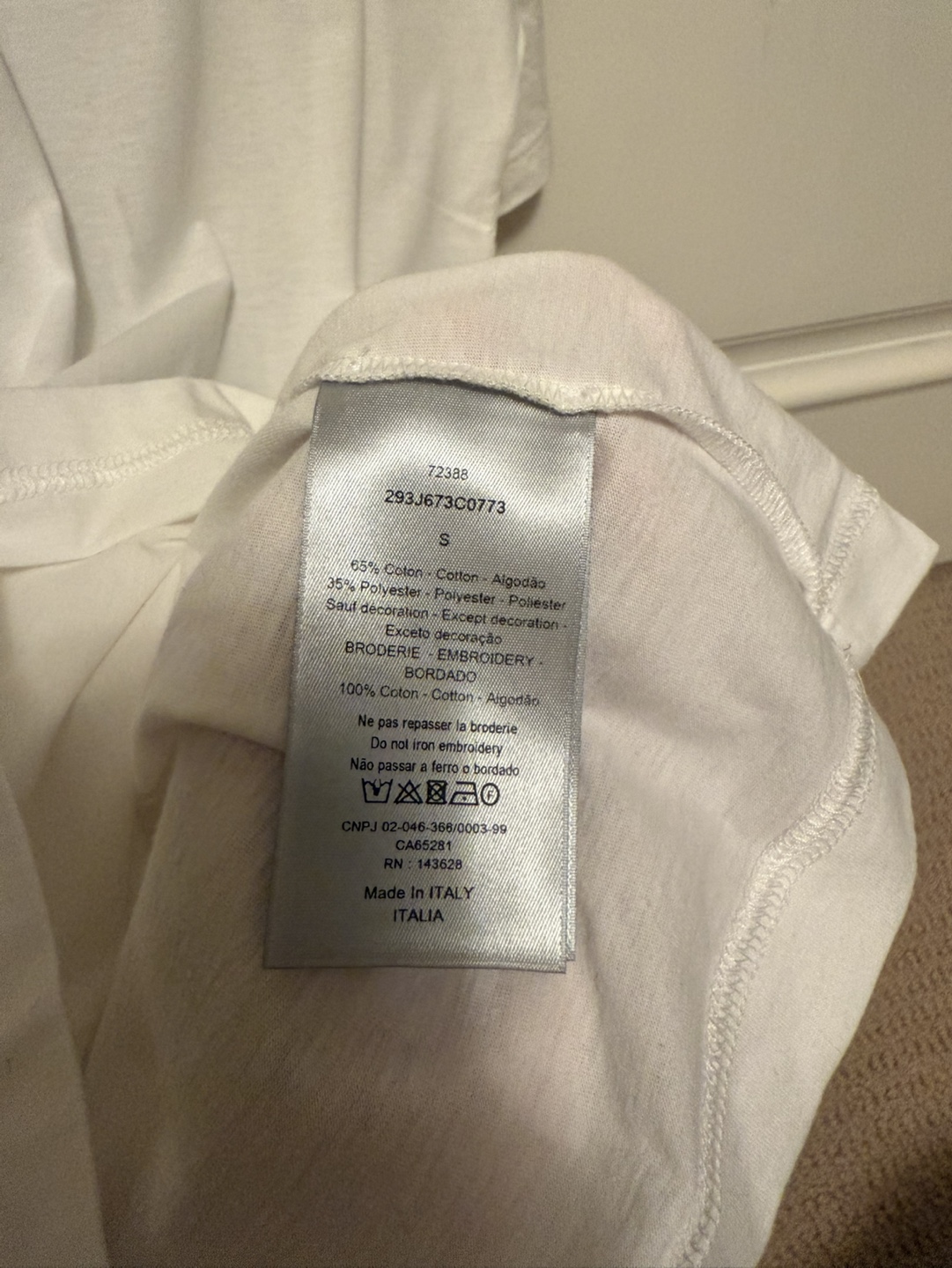 Dior and Parley Men’s White T-Shirt - Size Small - photo 4