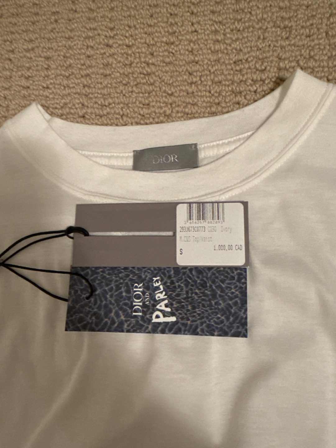 Dior and Parley Men’s White T-Shirt - Size Small - photo 5