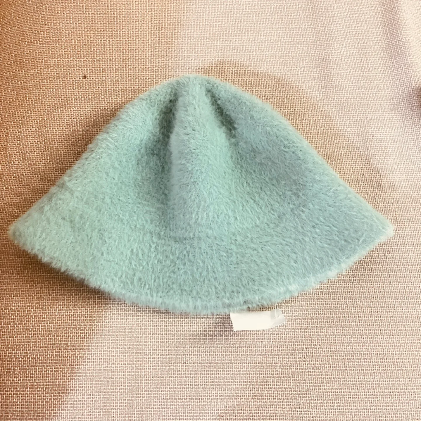 Wool Mint Green Fuzzy Bucket Hat image indicator(7)