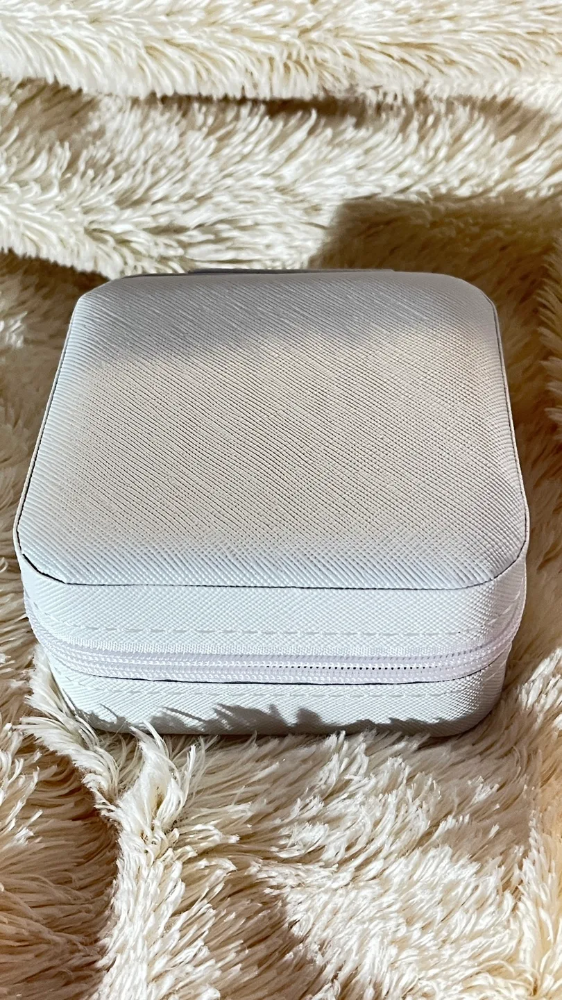 New Portable Blush Pink Jewelry Case with Mirror image indicator(7)