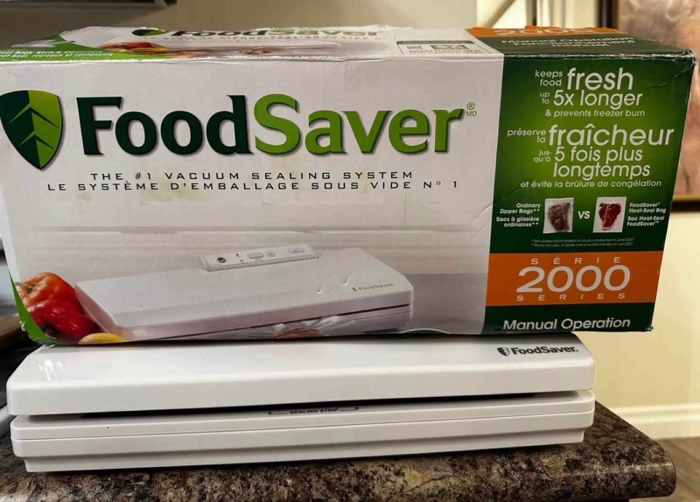 FoodSaver V2040 Vacuum Sealer - Manual Operation