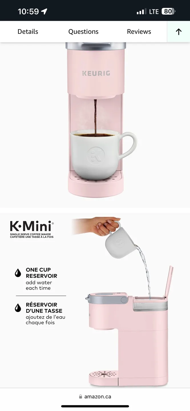 Keurig K-Mini Single Serve Coffee Maker - Dusty Rose image indicator(3)